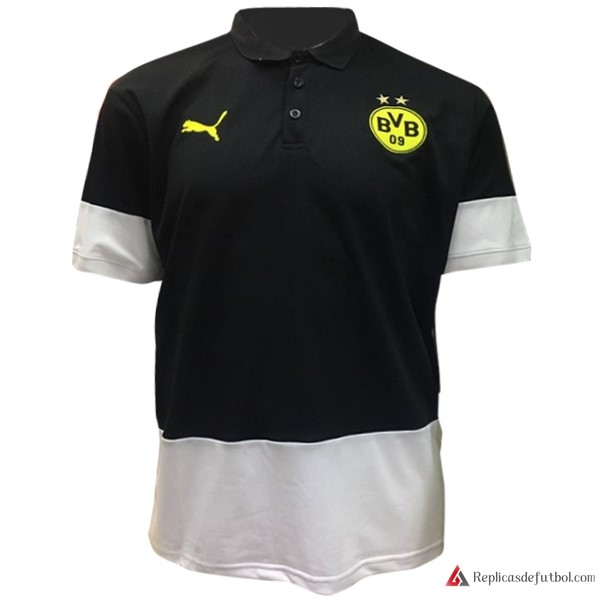 Polo Borussia Dortmund 2017-2018 Negro Blanco